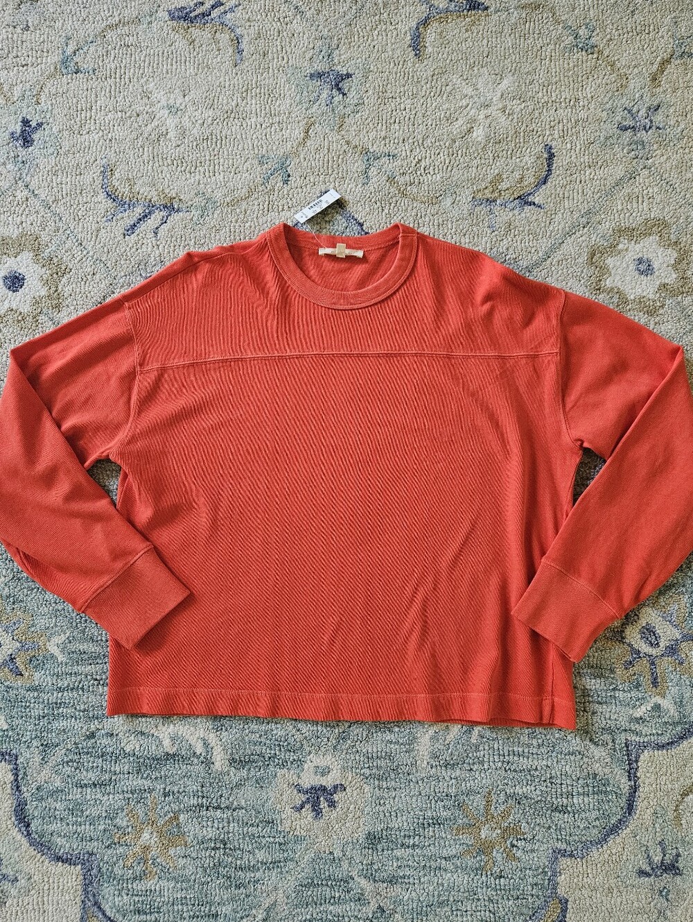 Madewell Long Sleeve Orange Tee S